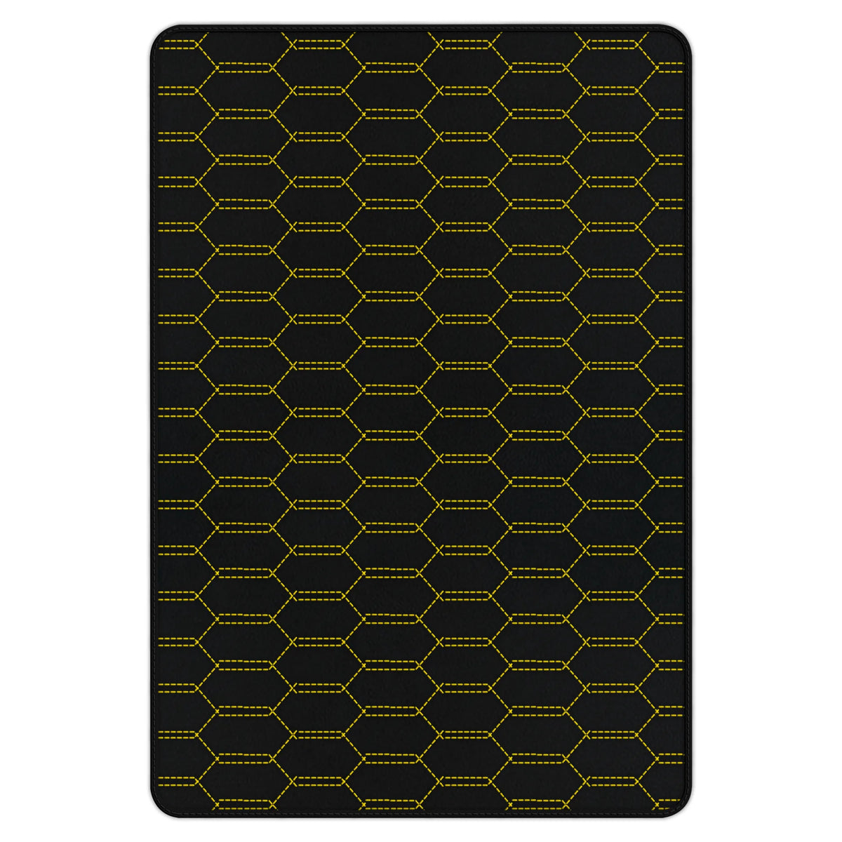 Customizable Leather Trunk Floor Mats with Interlaced Hex Pattern for Ferrari 458 Speciale (2012-2015)