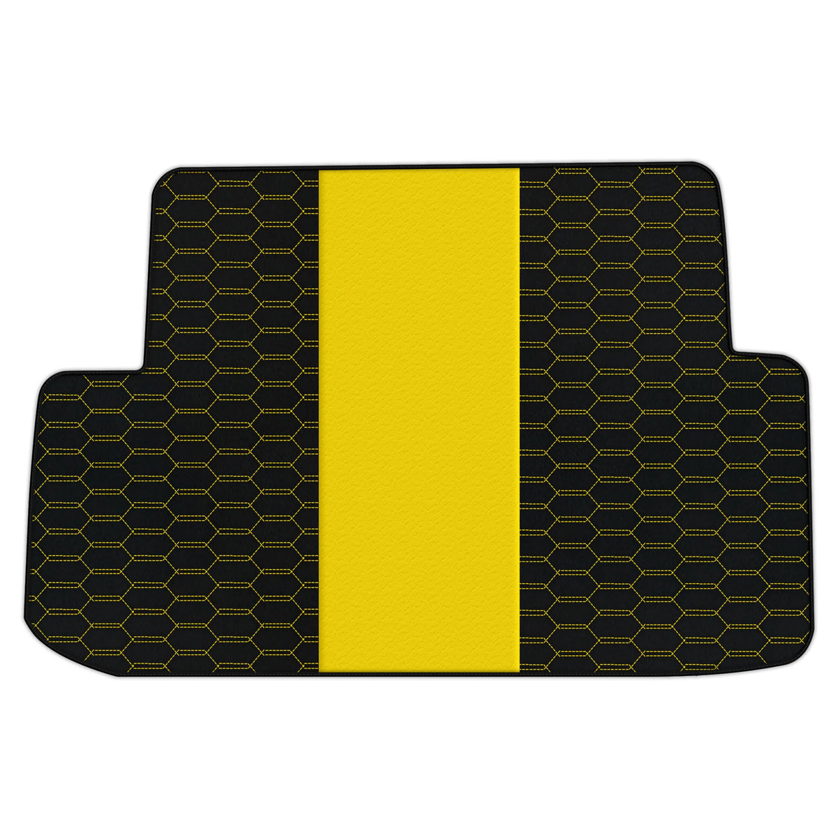 Customizable Leather Trunk Floor Mats with Interlaced Hex Pattern for Ferrari California (2008-2014)