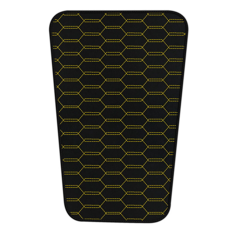 Customizable Leather Trunk Floor Mats with Interlaced Hex Pattern for Ferrari F8 Spider (2019-2023)