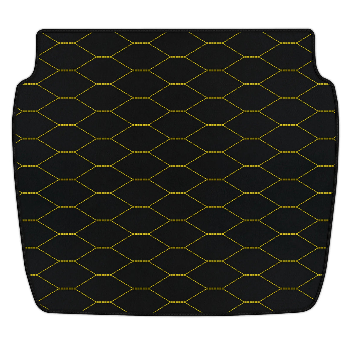 Customizable Leather Trunk Floor Mats with Viper Hex Pattern for Ferrari 348 TS (1989-1995)