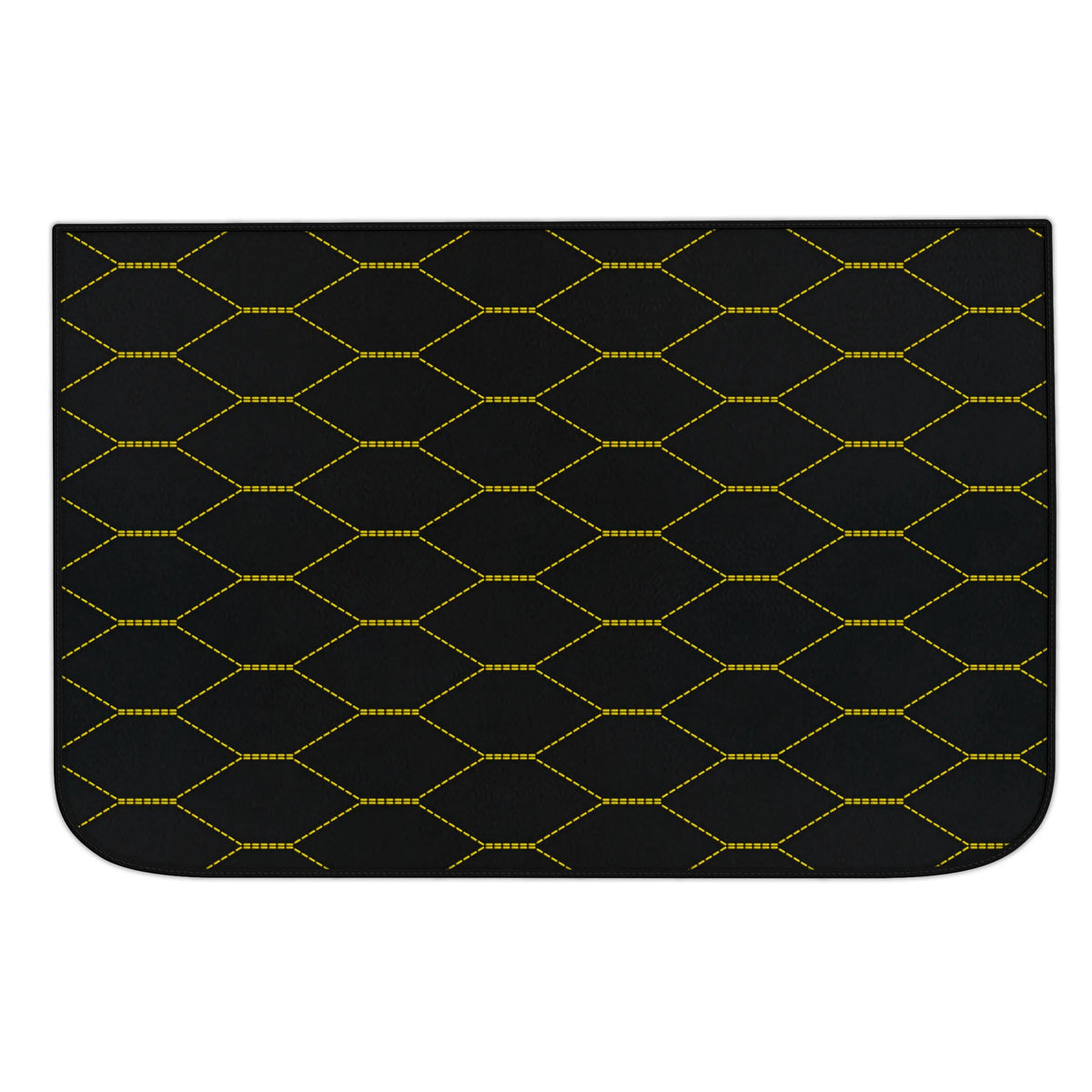 Customizable Leather Trunk Floor Mats with Viper Hex Pattern for Ferrari Roma (2021-2027)