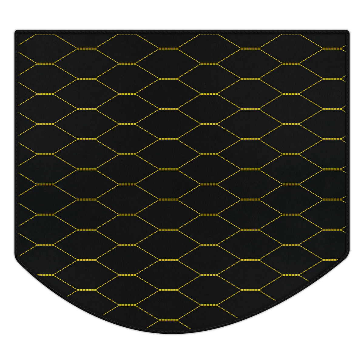 Customizable Leather Trunk Floor Mats with Viper Hex Pattern for Ferrari Testarossa (1984–1996)