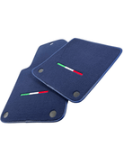 Dark Blue Floor Mats For Ferrari 612 Scaglietti 2005-2011 Italian Edition - AutoWin