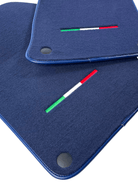 Dark Blue Floor Mats For Ferrari 612 Scaglietti 2005-2011 Italian Edition - AutoWin