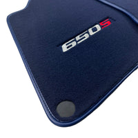Dark Blue Floor Mats For McLaren 650S Tailored - AutoWin
