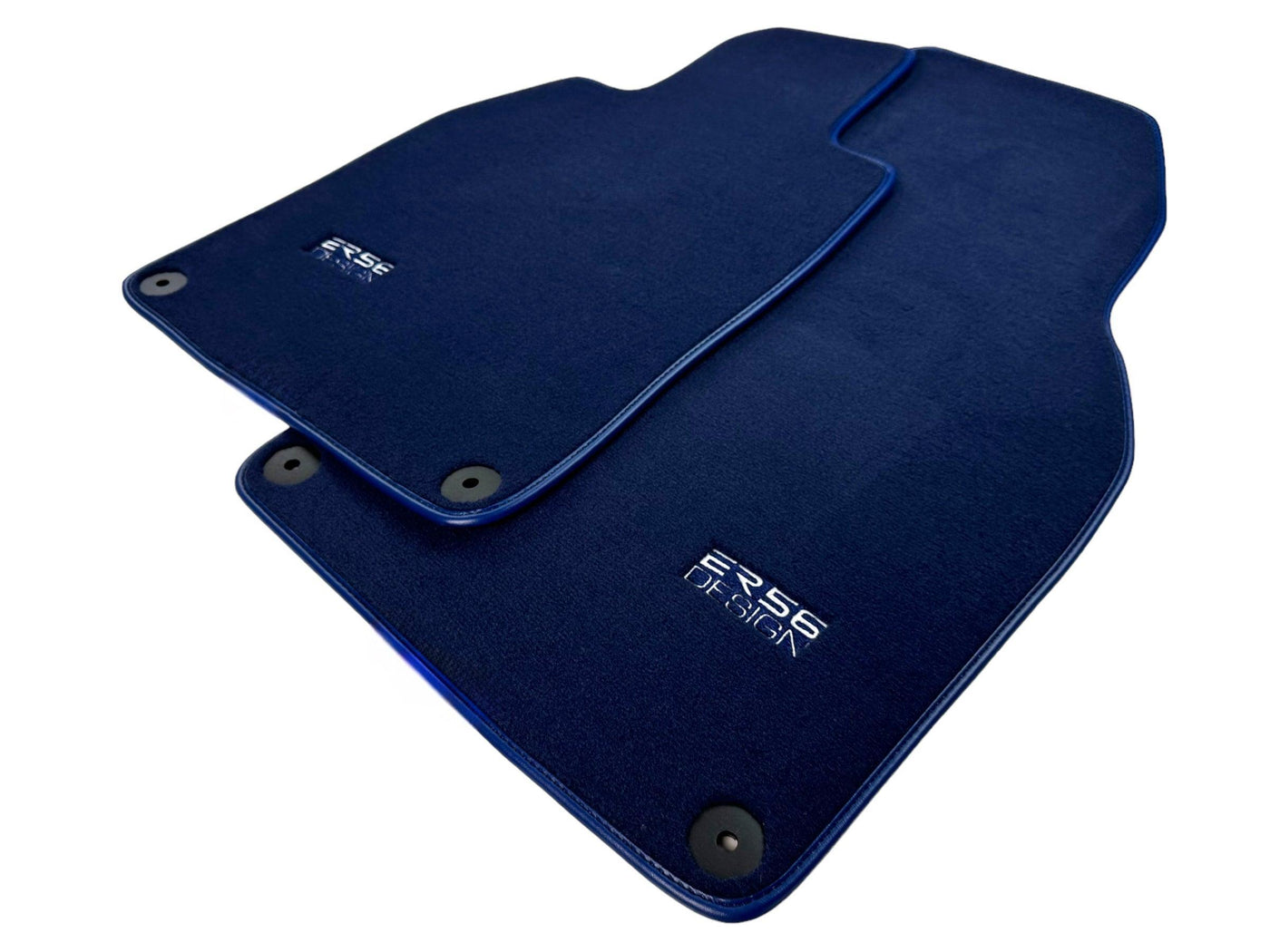 Dark Blue Floor Mats for Porsche 718 Cayman (2017-2023) | Er56 Design - AutoWin