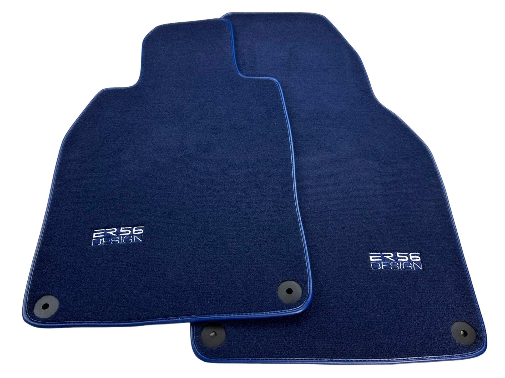 Dark Blue Floor Mats for Porsche 718 Cayman (2017-2023) | Er56 Design - AutoWin