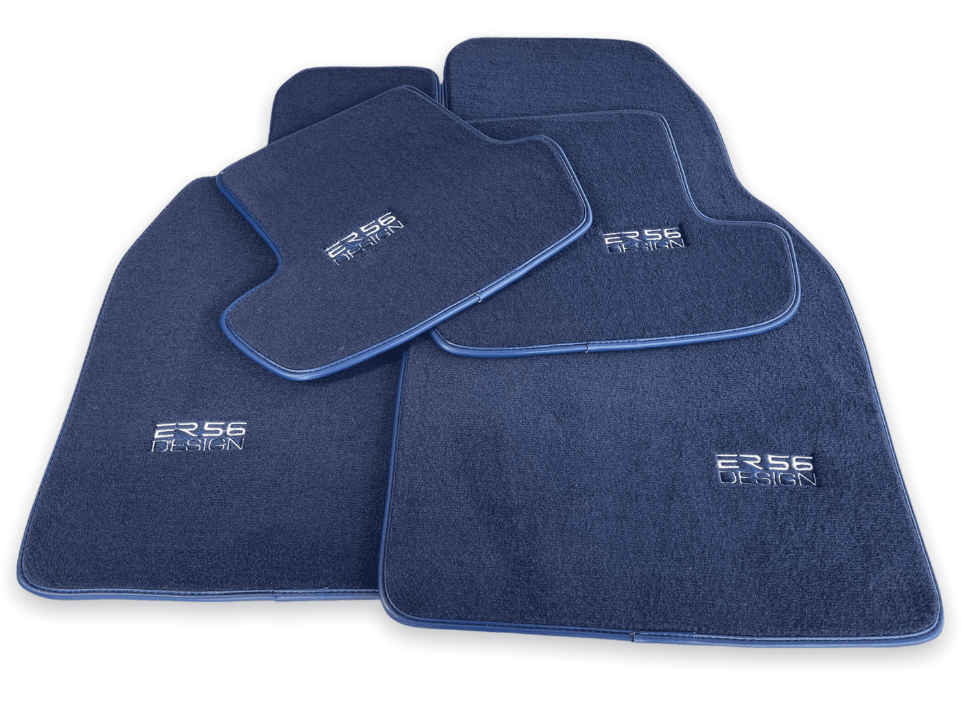Dark Blue Floor Mats for Porsche 911 - 997 (2004-2012) | ER56 Design - AutoWin