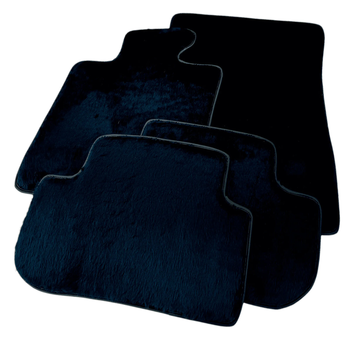 Dark Blue Sheepskin Floor Mats for Rolls-Royce Ghost Series I (2010–2020)
