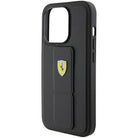 Ferrari Grip Stand Metal Logo Hardcase for iPhone 15 Pro 6.1" - AutoWin