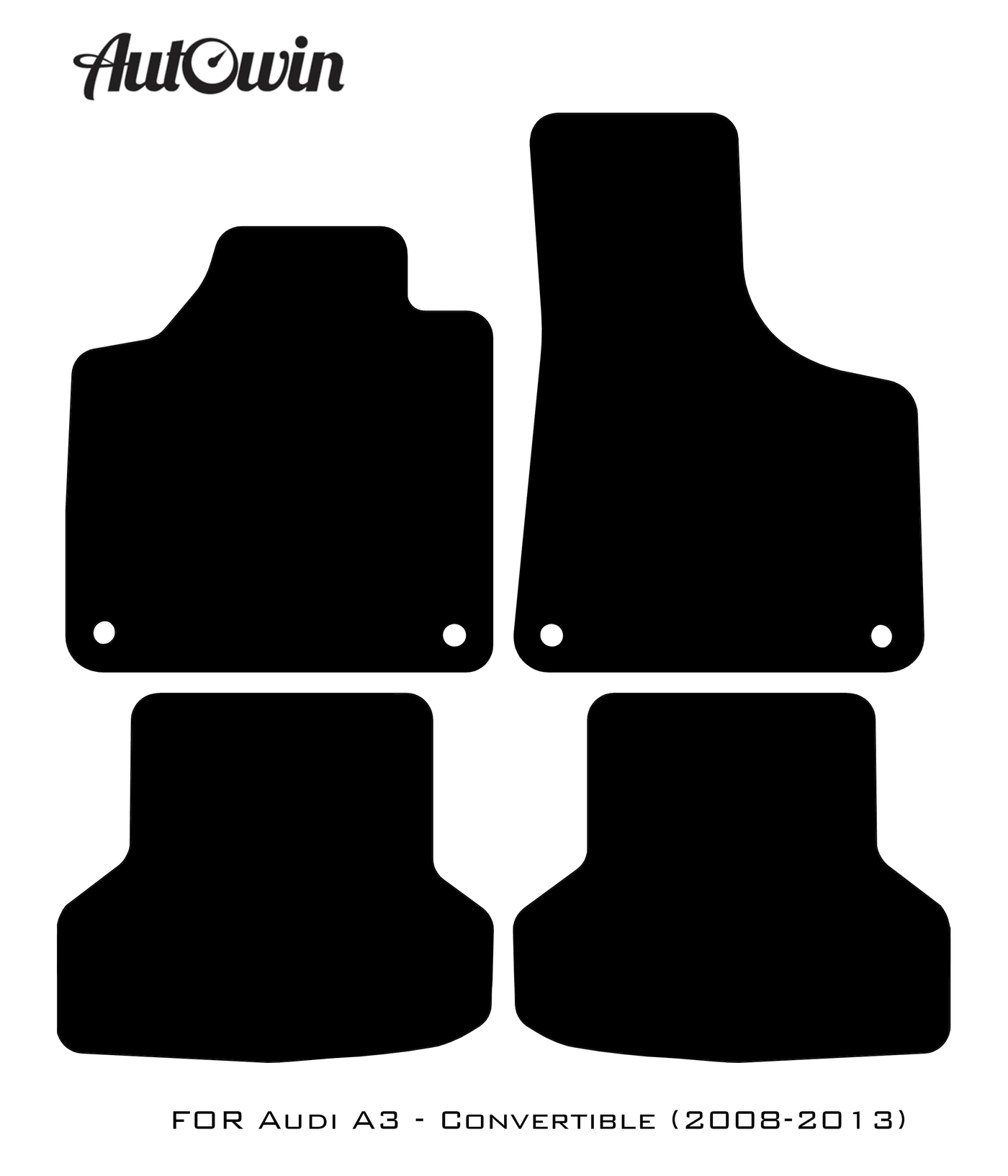 Floor Mats for Audi A3 - Convertible (2008-2013) Er56 Design - AutoWin