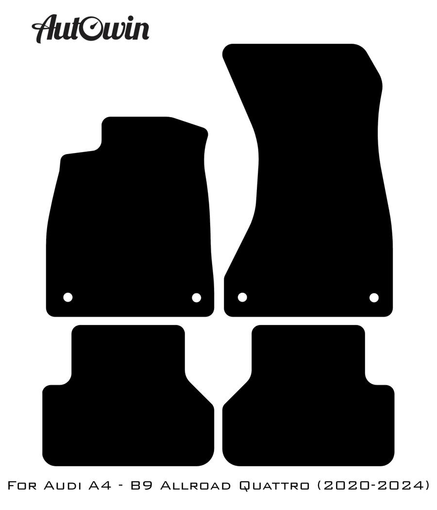 Floor Mats for Audi A4 - B9 Allroad Quattro (2020-2024) ER56 Design - AutoWin