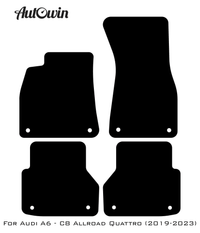 Floor Mats for Audi A6 - C8 Allroad Quattro (2019-2023) ER56 Design - AutoWin