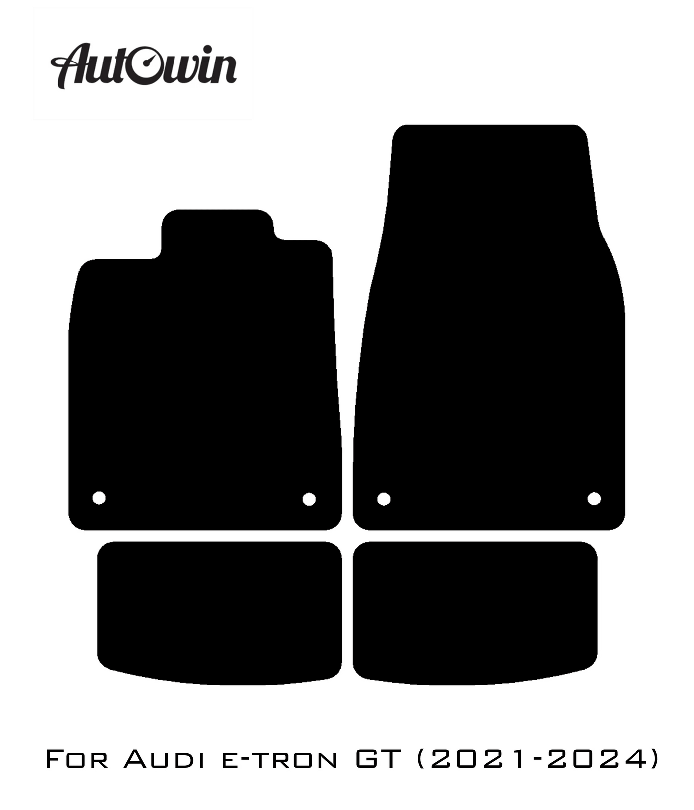 Floor Mats for Audi e-tron GT (2021-2024) ER56 Design - AutoWin