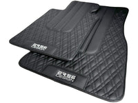 Floor Mats For BMW M3 G81 Touring (2022-2026) Black Leather Er56 Design - AutoWin