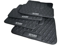 Floor Mats For BMW G60 (2023-2026) Sedan Black Leather Er56 Design - AutoWin