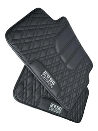Floor Mats For BMW M3 G81 Touring (2022-2026) Black Leather Er56 Design - AutoWin