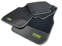 Floor Mats For BMW G60 (2023-2026) Sedan Carbon Leather Er56 Design - AutoWin