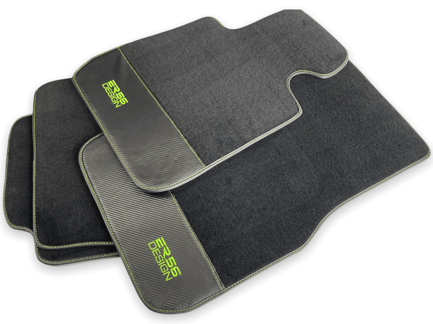 Floor Mats For BMW G60 (2023-2026) Sedan Carbon Leather Er56 Design - AutoWin