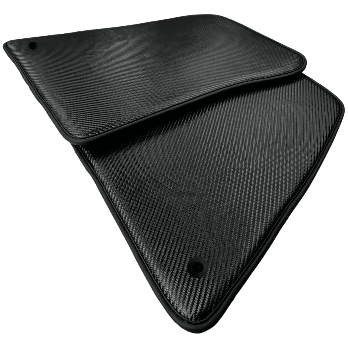 Floor Mats for Ferrari 296 GTS (2022-2027) Made From Carbon Fiber Leather - AutoWin