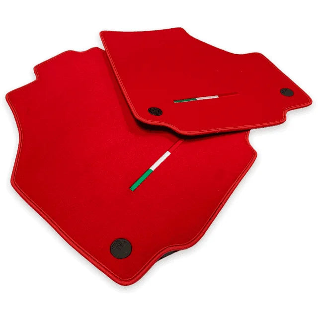 Floor Mats for Ferrari 458 GT2 (2012-2015) Red Autowin Brand Italian Edition