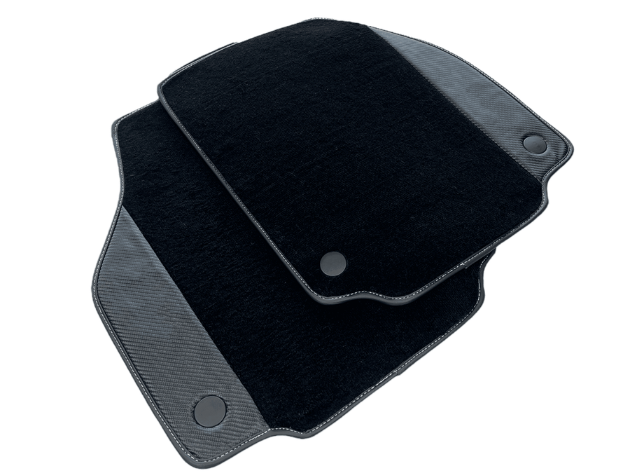 Floor Mats For Ferrari 458 Speciale (2012-2015) Carbon Leather - AutoWin