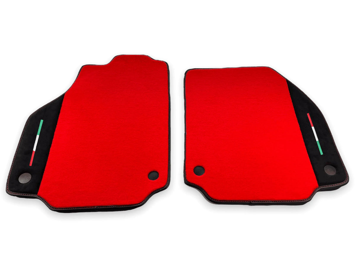 Floor Mats For Ferrari 458 Spider 2012-2015 Red Carpet And Alcantara Leather