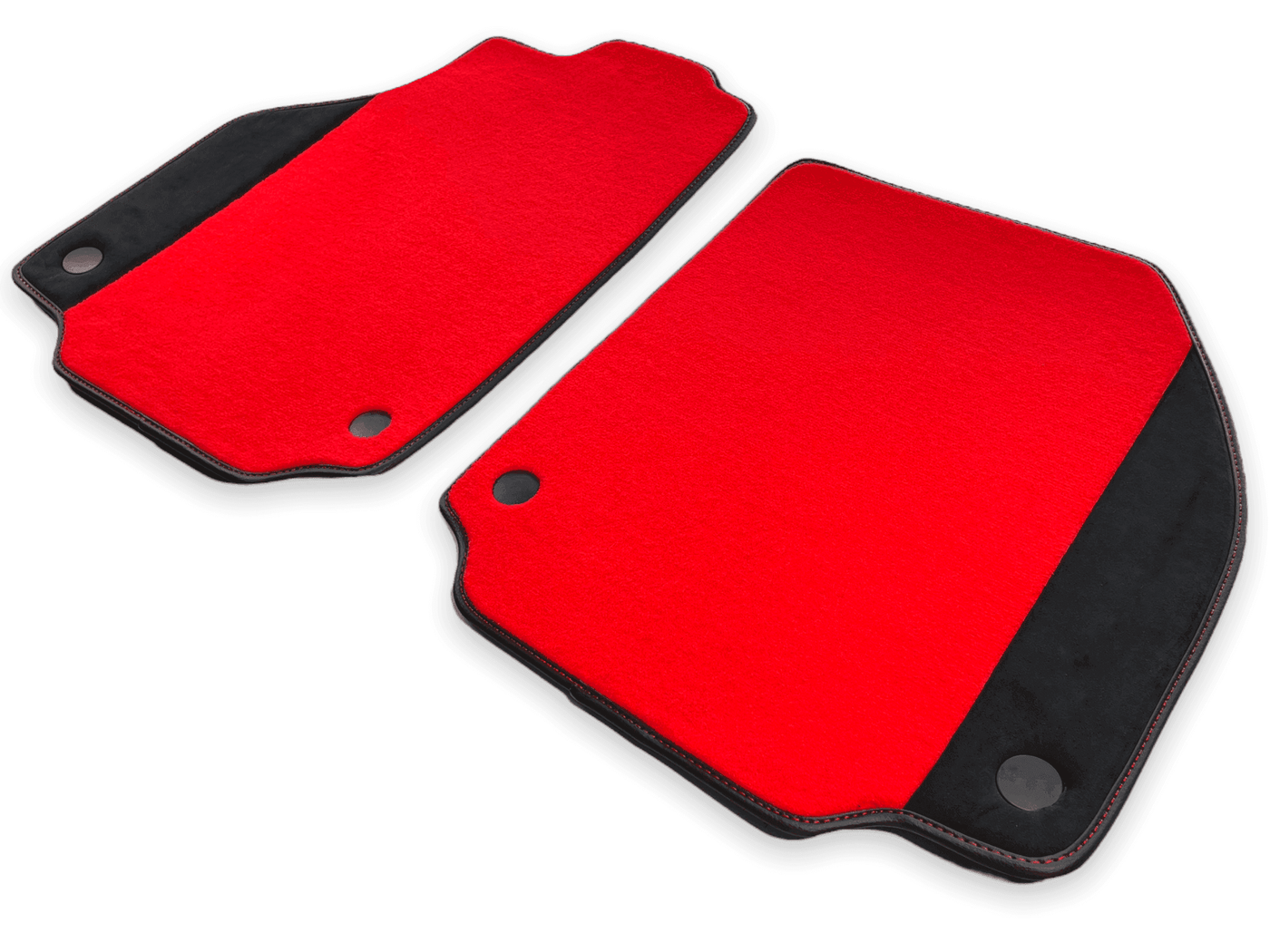 Floor Mats For Ferrari 458 Speciale (2012-2015) Red Carpet And Alcantara Leather - AutoWin