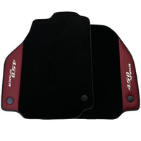 Floor Mats for Ferrari 458 Spider (2012-2015) with Bordeaux Nappa Leather - AutoWin