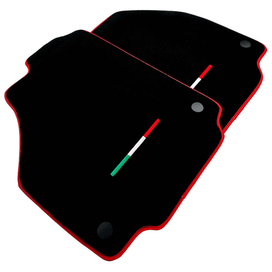 Floor Mats For Ferrari 488 Pista Spider (2019-2021) - Red Trim - AutoWin
