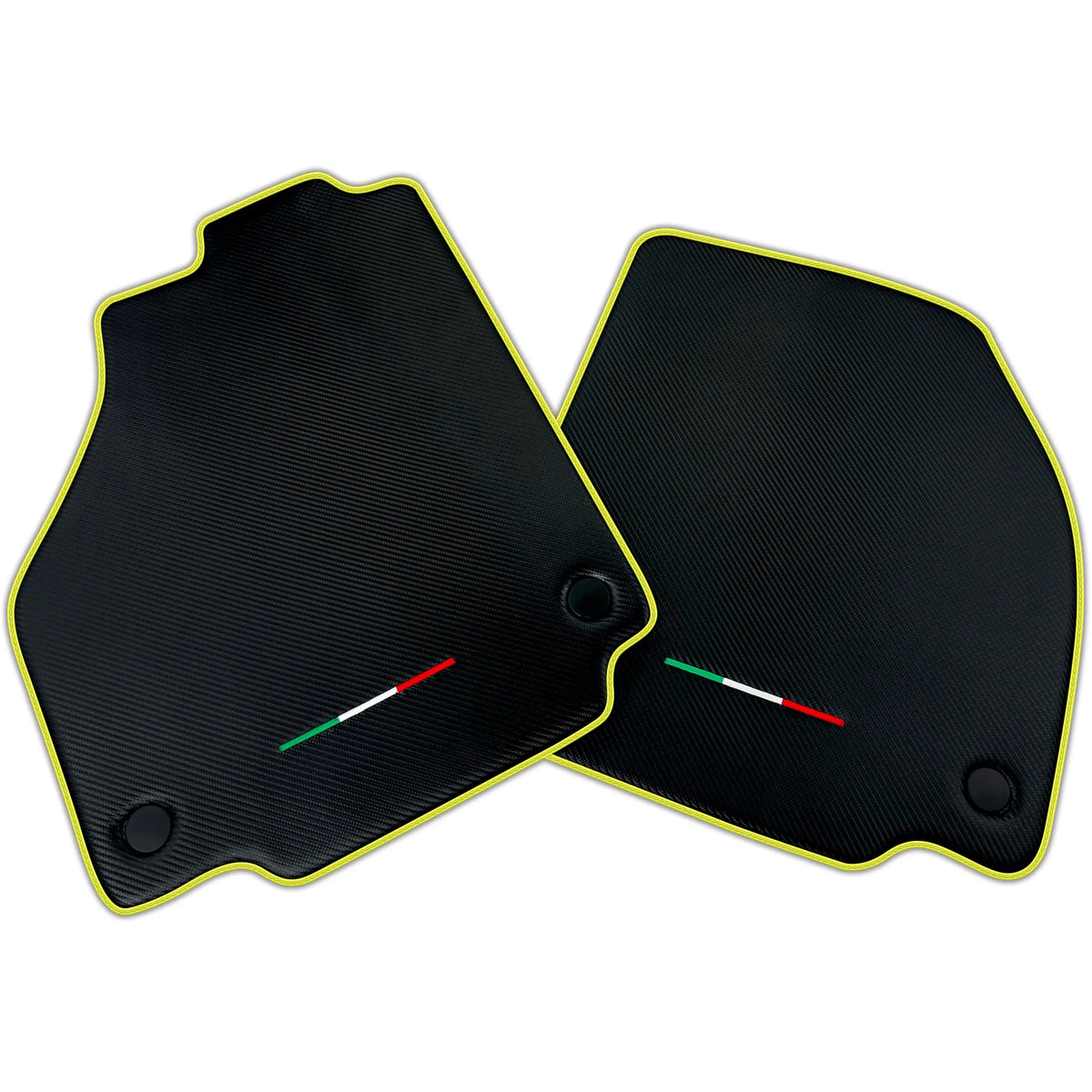 Floor Mats For Ferrari 488 Spider 2015-2022 Carbon Fiber AutoWin Brand Italian Edition