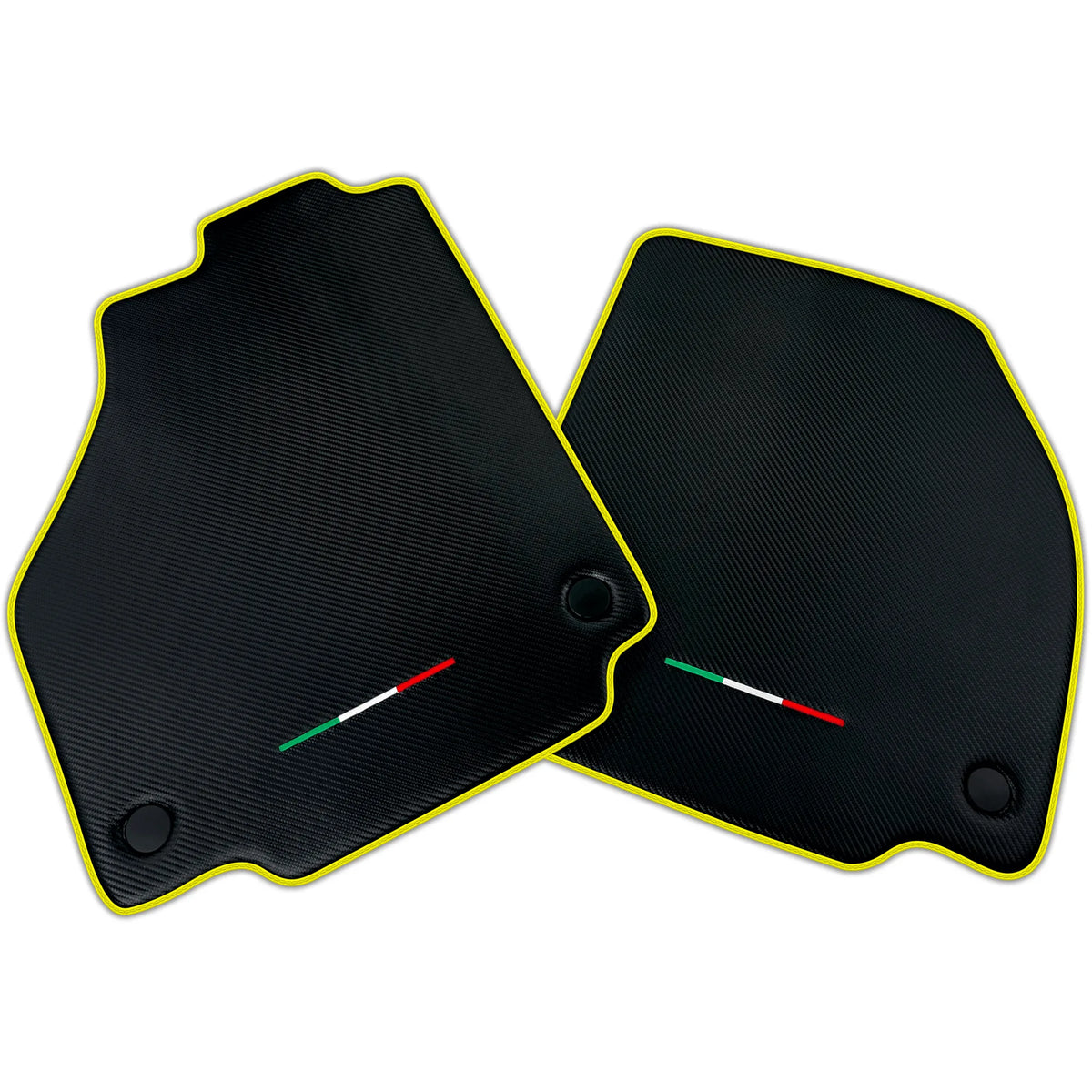 Floor Mats For Ferrari 488 Spider 2015-2022 Carbon Fiber AutoWin Brand Italian Edition