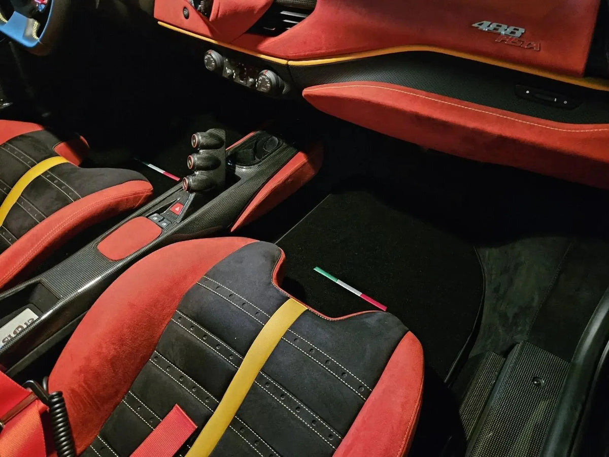 Floor Mats For Ferrari 488 Spider (2016-2022) AutoWin Brand IT Edition