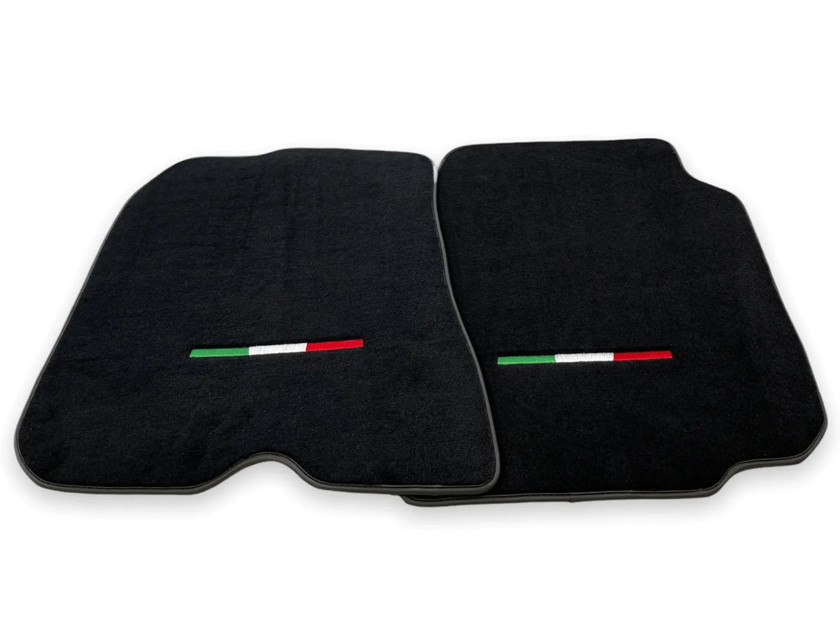 Floor Mats For Ferrari 812 Superfast Black Tailored Carpets With Italian Emblem