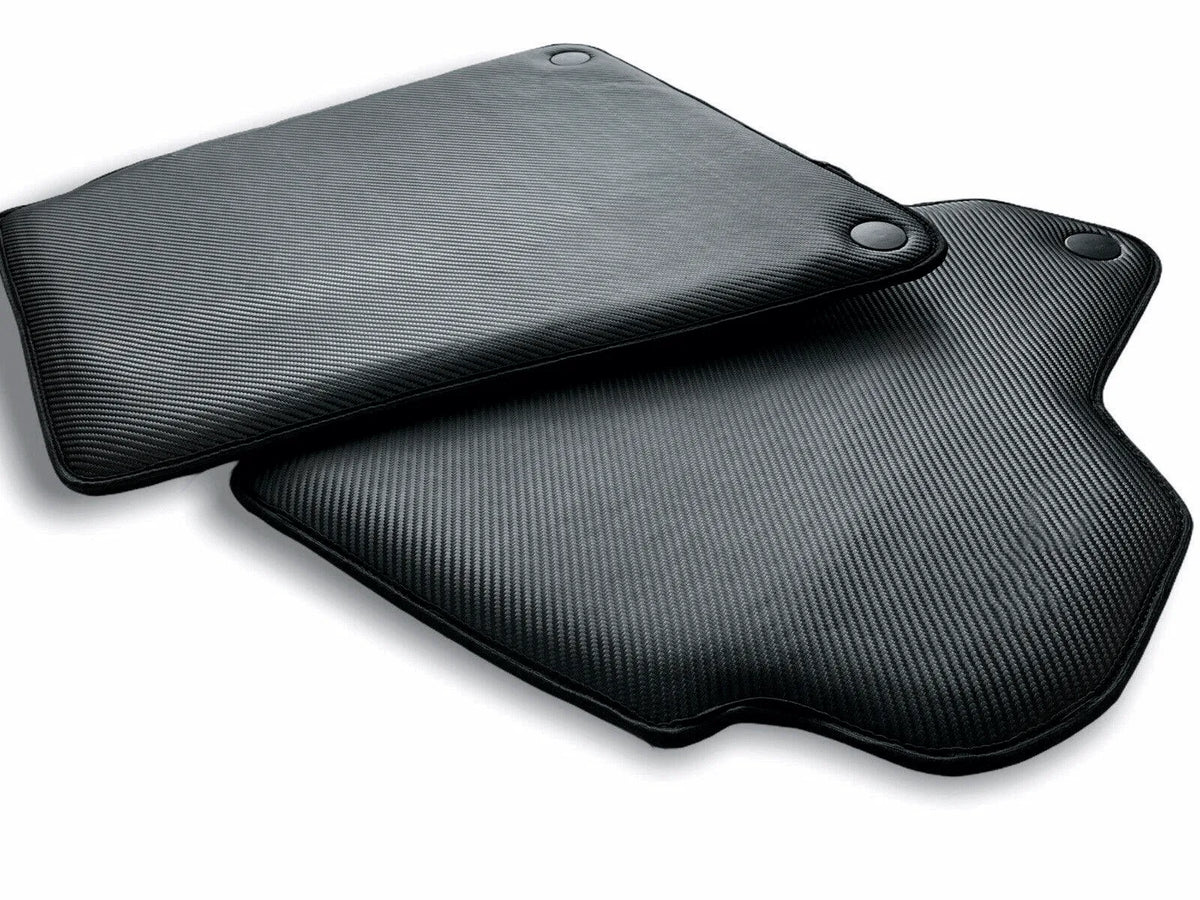 Floor Mats For Ferrari California Convertible 2008-2014 Carbon Fiber Leather - AutoWin
