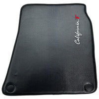 Floor Mats For Ferrari California T (2015-2018) Carbon Fiber Leather - AutoWin