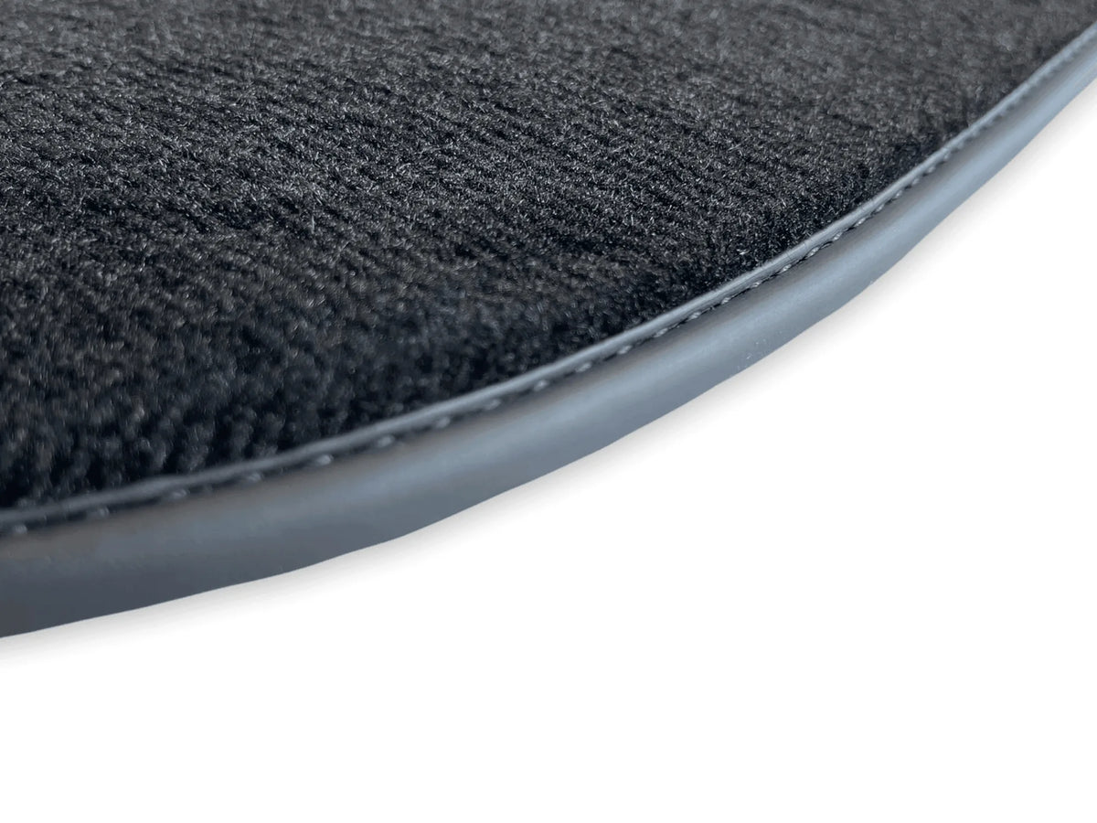 Floor Mats For Ferrari F12 Berlinetta Black Tailored Carpets With Italian Emblem - AutoWin