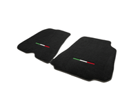 Floor Mats For Ferrari F12 Berlinetta Black Tailored Carpets With Italian Emblem - AutoWin