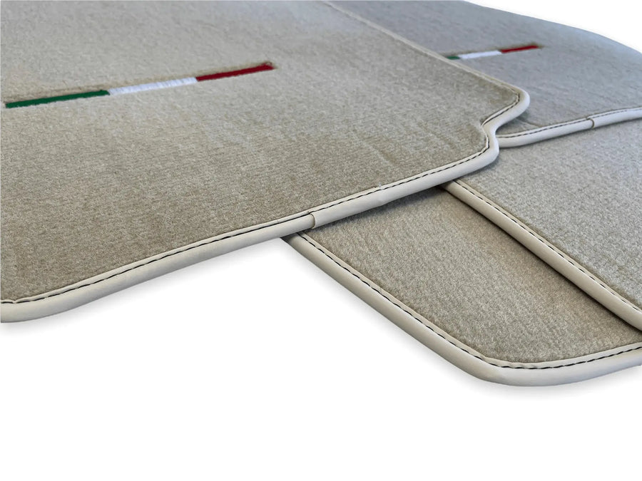 Floor Mats For Ferrari F430 2004-2009 Beige Color IT Edition - AutoWin