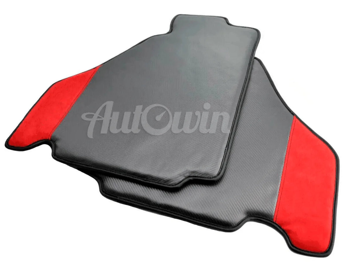 Floor Mats For Ferrari F430 2004-2009 Carbon & Alcantara Leather - AutoWin