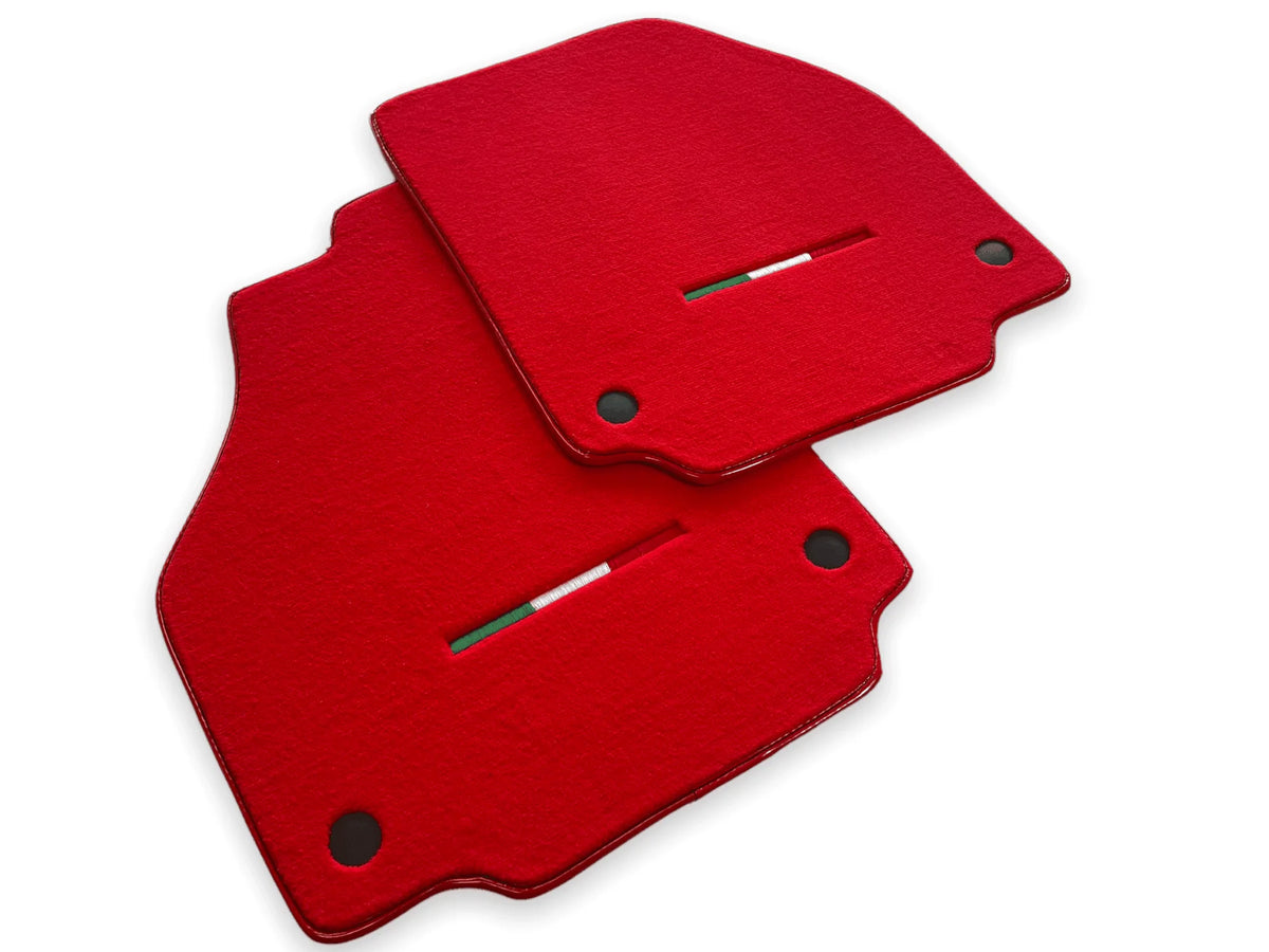 Floor Mats For Ferrari F8 Spider 2019-2022 Red Italian Edition