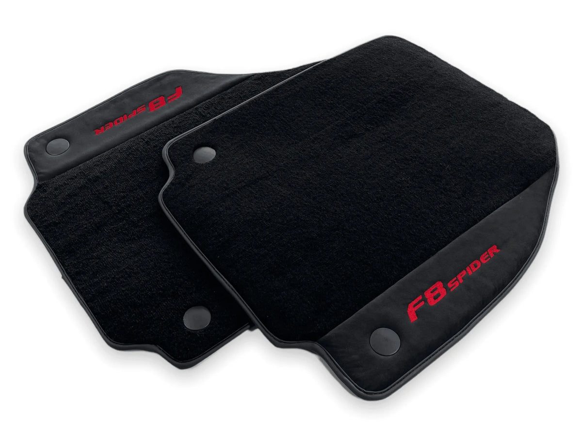 Floor Mats For Ferrari F8 Spider 2019-2022 Red Italian Edition - AutoWin