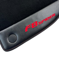 Floor Mats for Ferrari F8 Spider (2019-2022) with Carbon Fiber - AutoWin