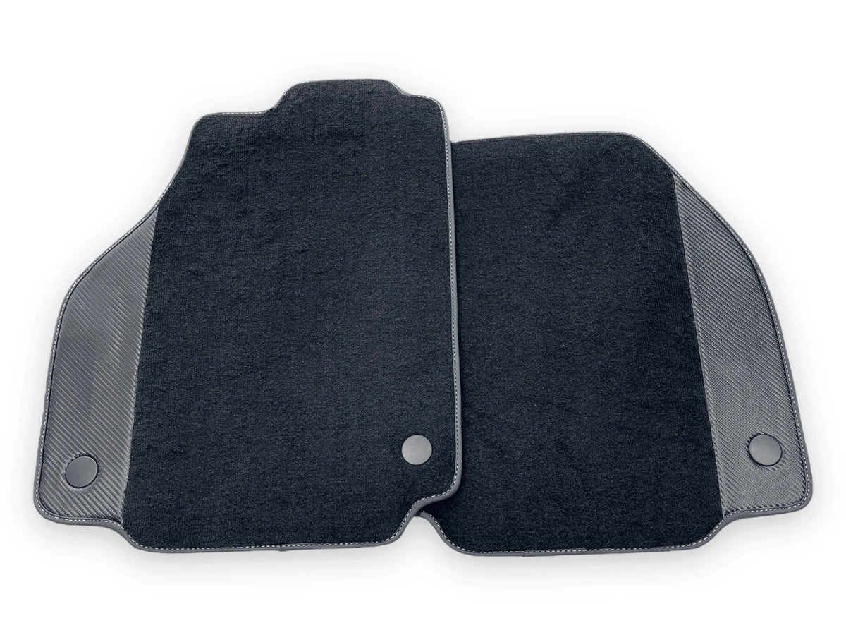Floor Mats For Ferrari F8 Spider 2019-2022 With Carbon Fiber Leather - AutoWin