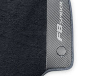 Floor Mats For Ferrari F8 Spider 2019-2022 With Carbon Fiber Leather - AutoWin