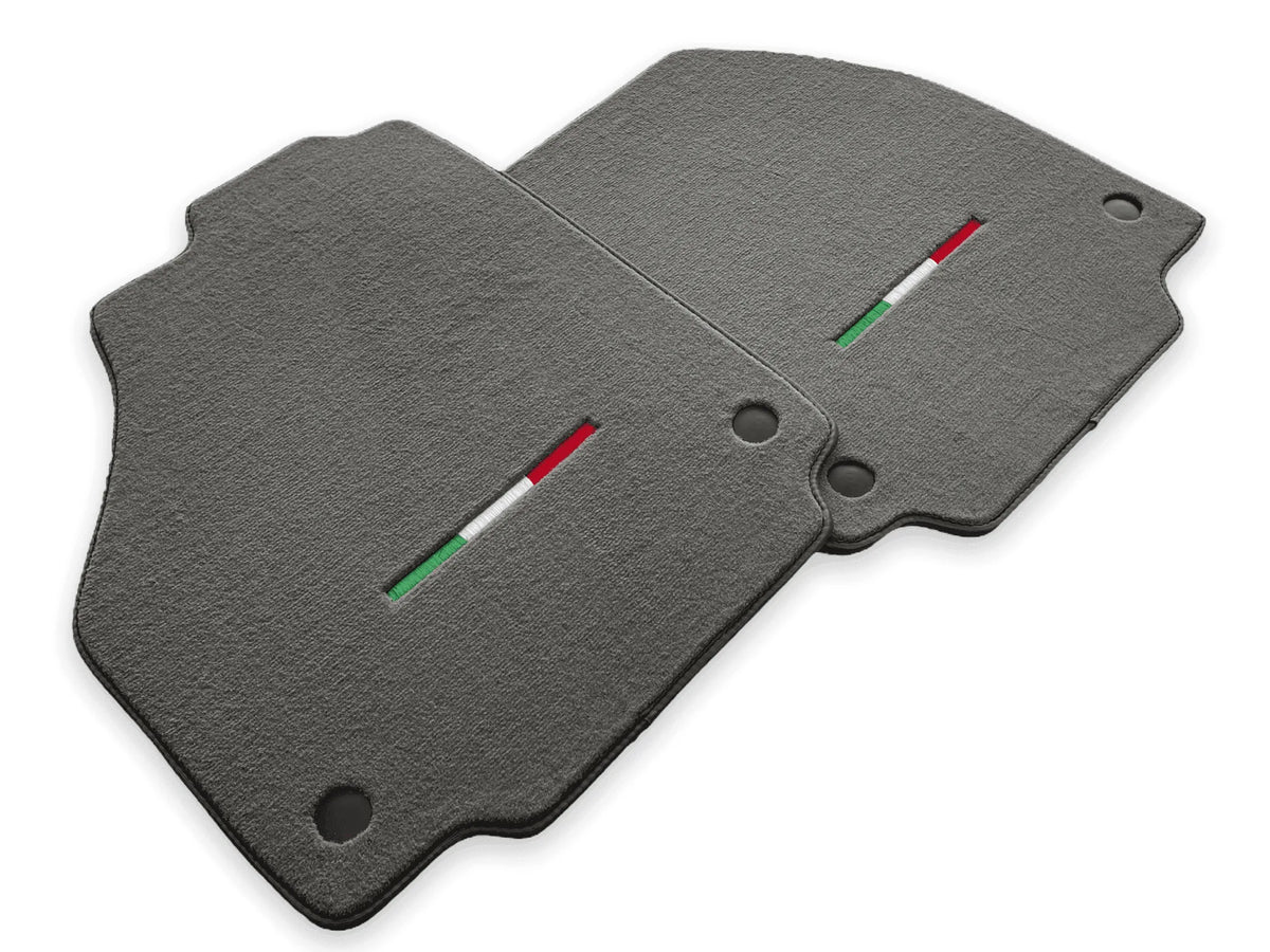 Floor Mats For Ferrari F8 Tributo (2019-2023) Gray Italian Edition - AutoWin
