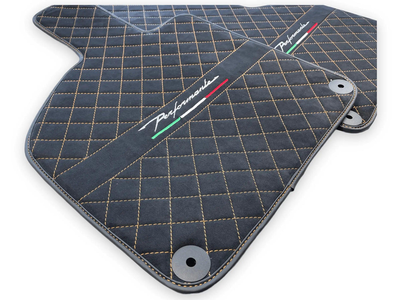 Floor Mats for Lamborghini Huracan Perfomante Alcantara Leather - AutoWin