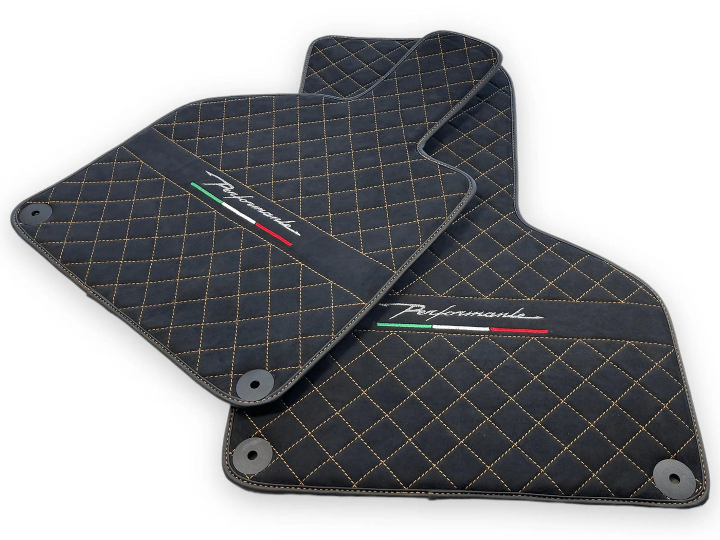 Floor Mats for Lamborghini Huracan Perfomante Alcantara Leather - AutoWin