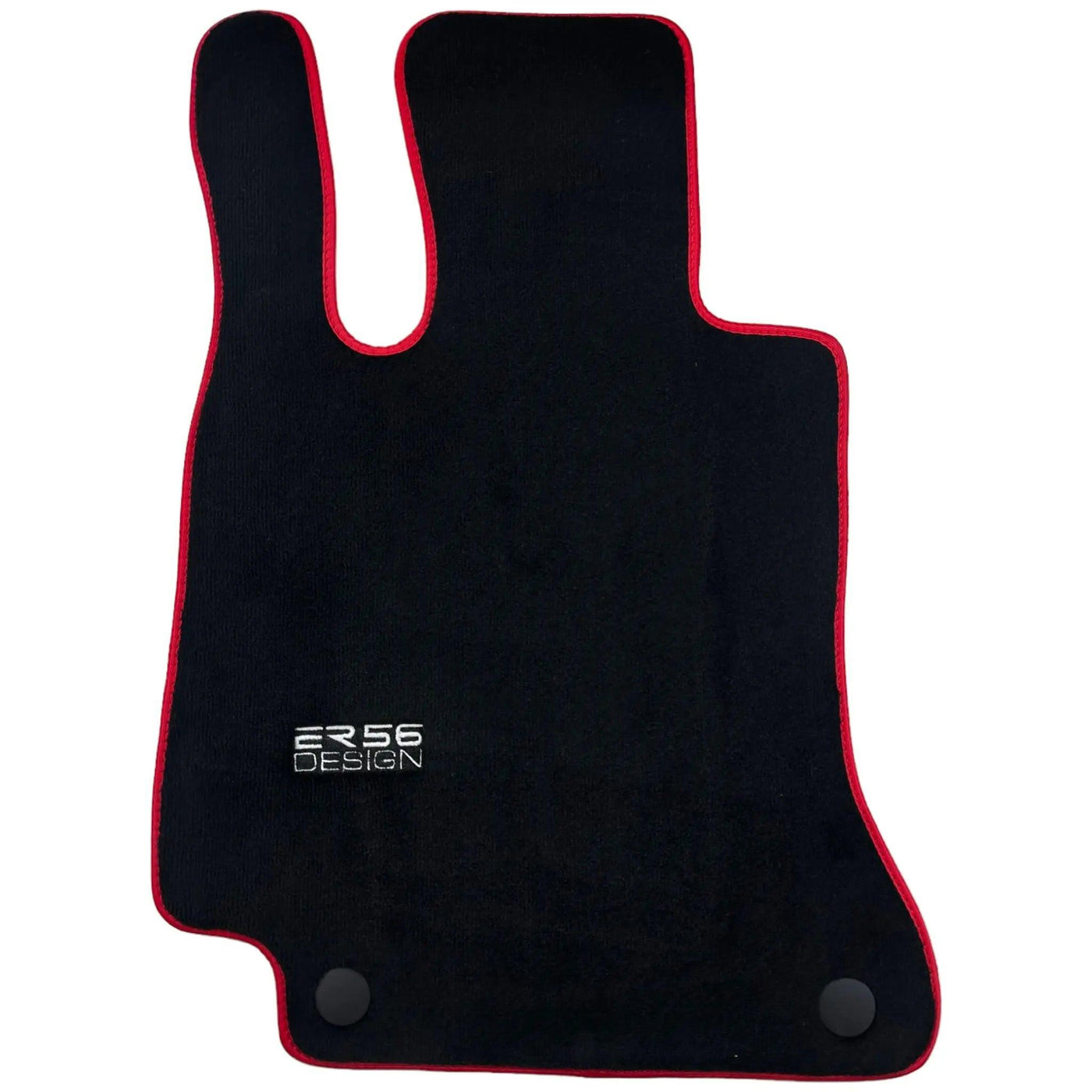 Floor Mats For Mercedes-Benz C Class W205 2014-2021 ER56 Design with Red Trim - AutoWin