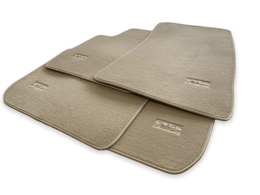Floor Mats For Rolls Royce Ghost Series II (2021-2024) Beige ER56 Design - AutoWin